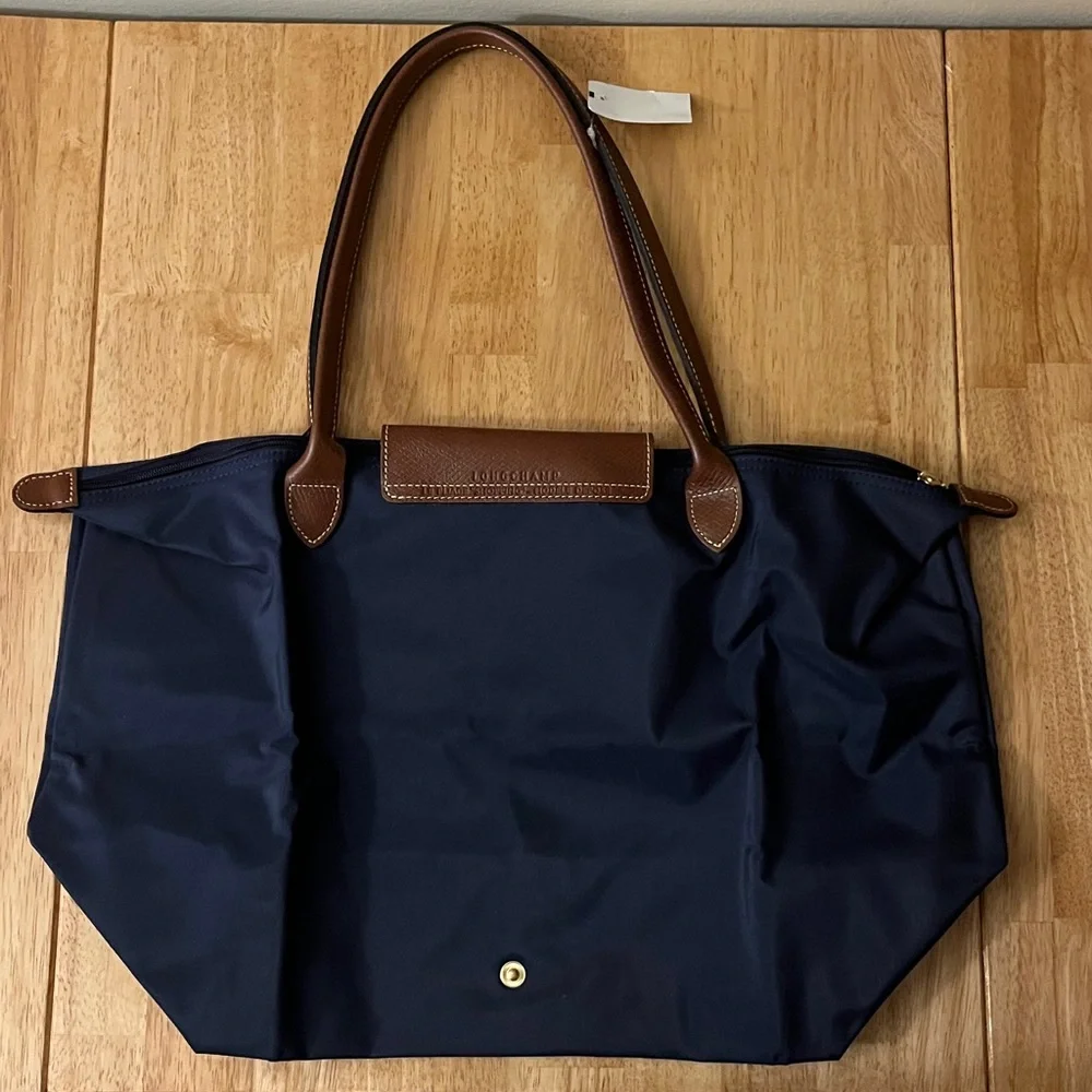 NWT Longchamp Le Pliage Tote in Navy - Picture 4 of 6